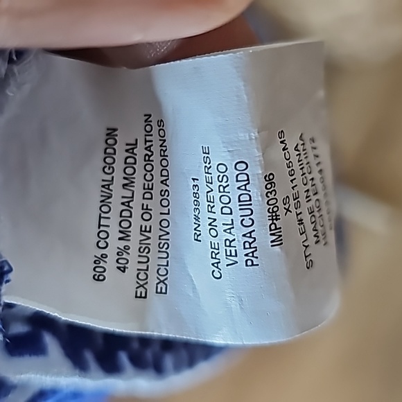 Sam Edelman Blue Embroidered Racerback Tank - Picture 9 of 9